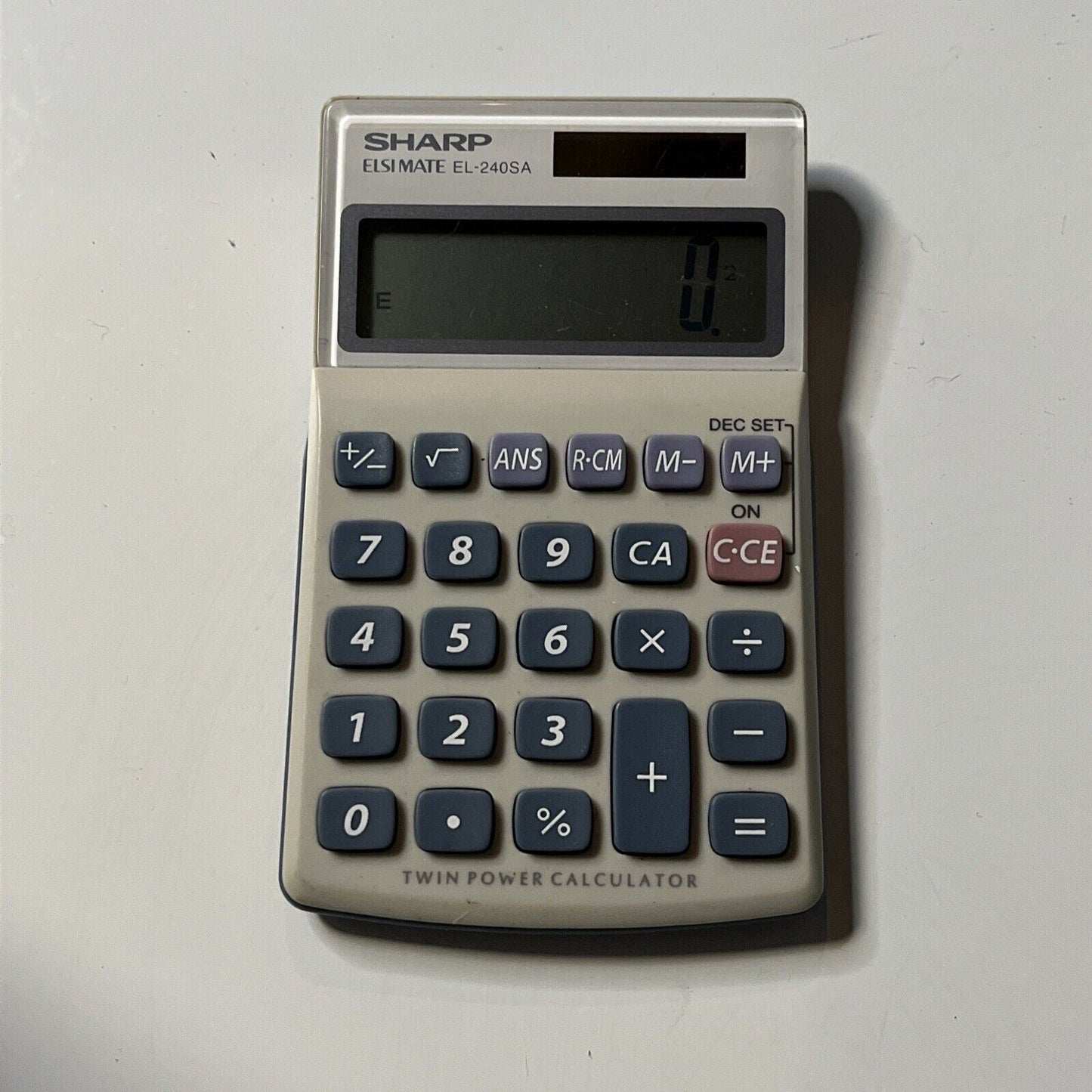 Sharp Elsimate EL-240SA Solar Powered Calculator