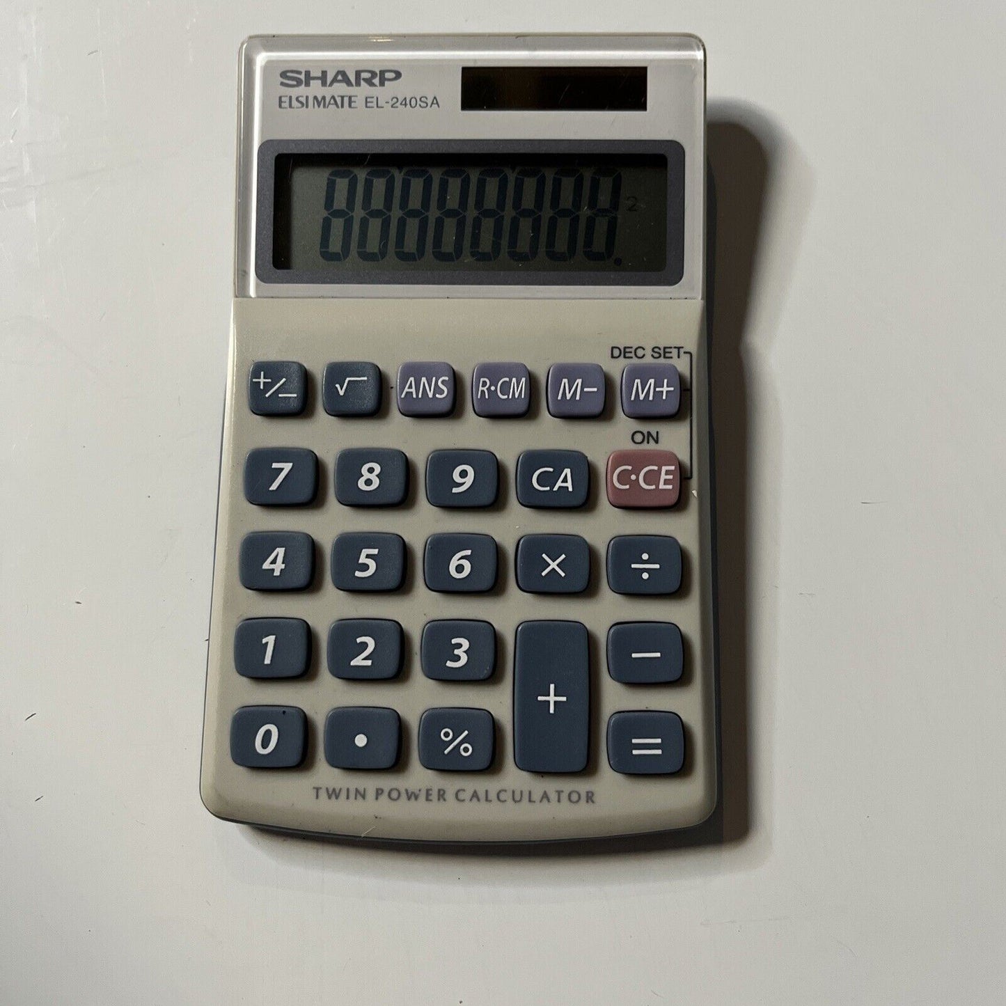 Sharp Elsimate EL-240SA Solar Powered Calculator