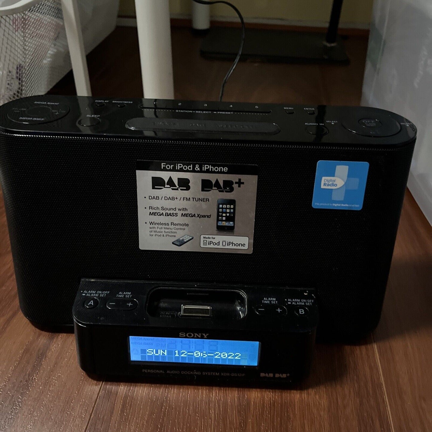 Sony XDR-DS12iP DAB Digital Radio & iPod Dock