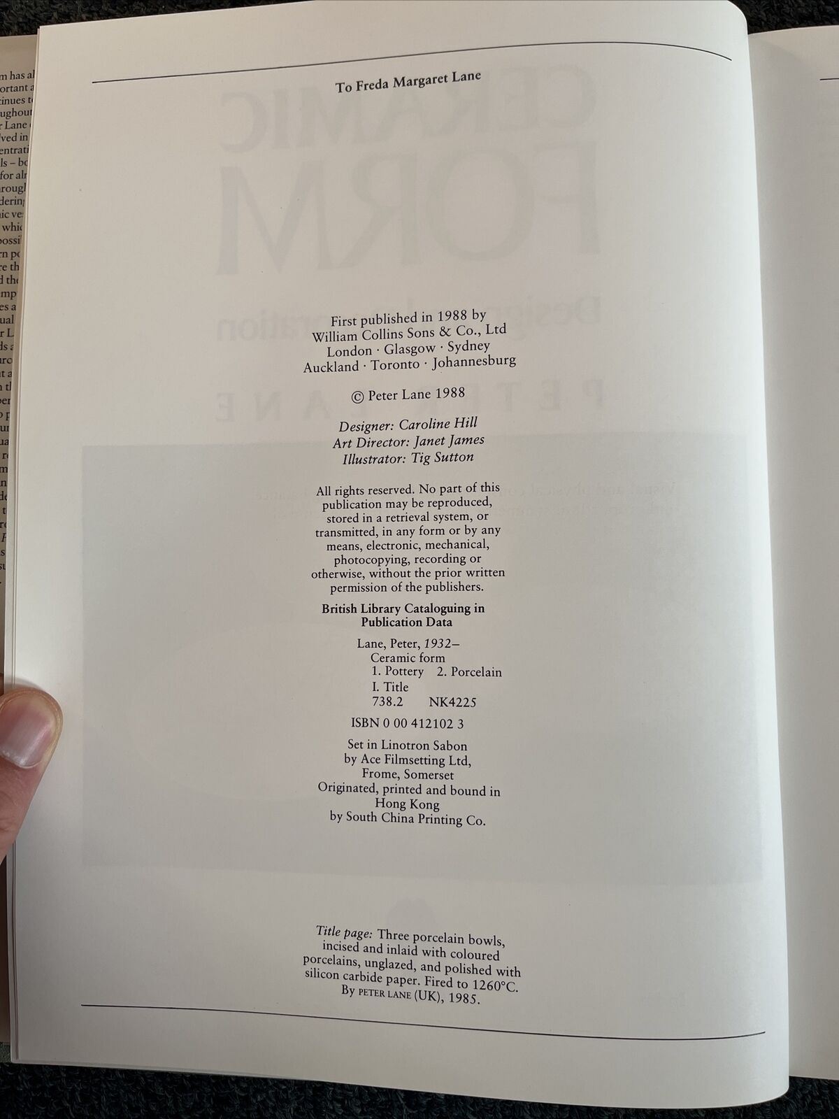 Ceramic Form by Peter Lane (Hardcover, 1988)