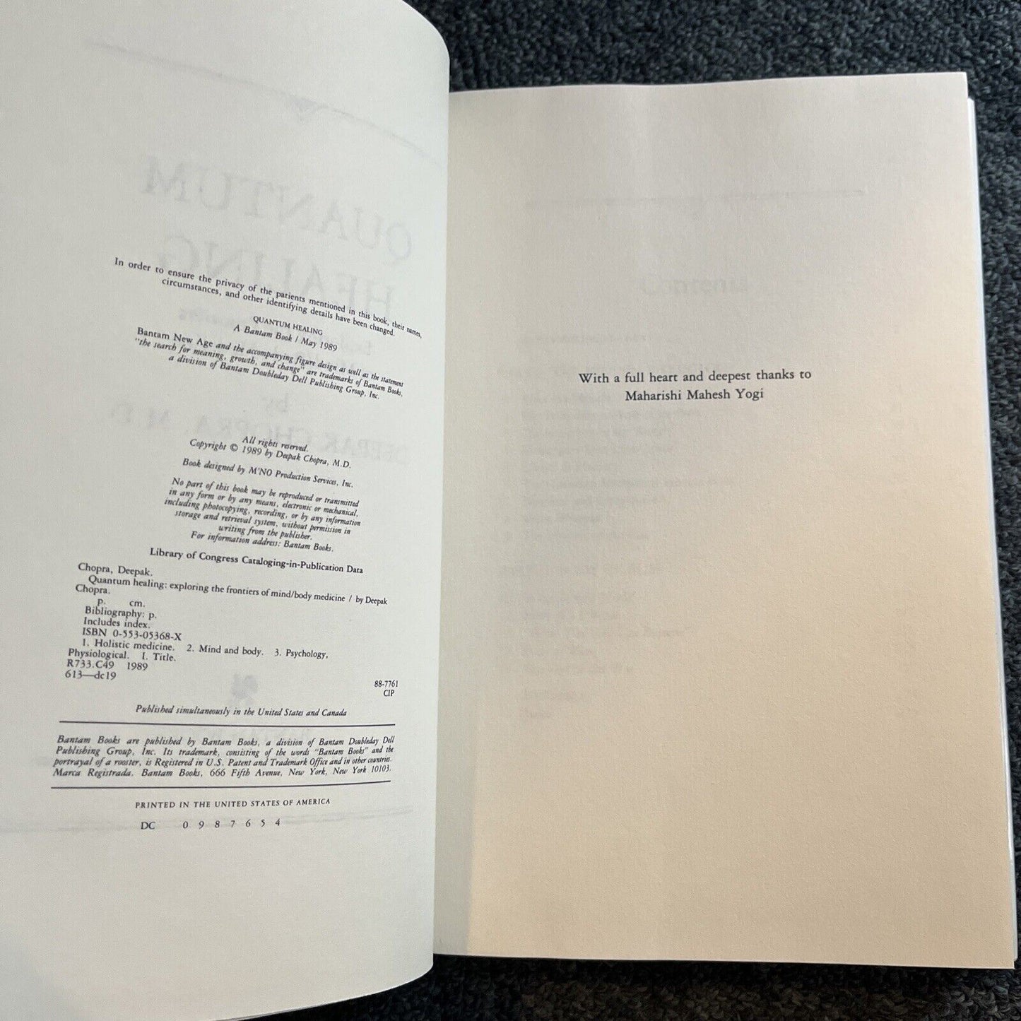 Quantum Healing: Exploring the Frontiers of Mind/Body Medicine by Deepak Chopra