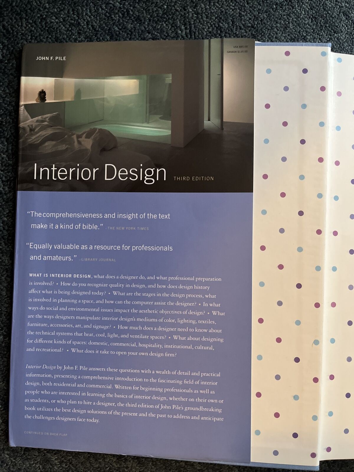 Interior Design Trade by John Pile (Hardback, 2003)