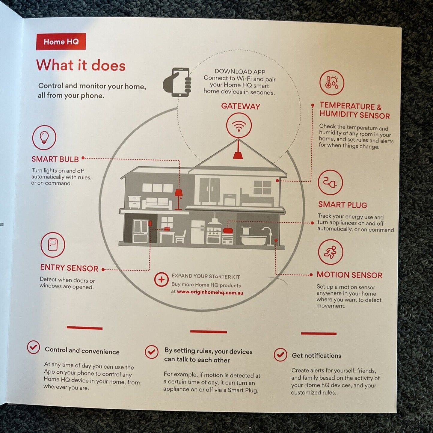 Origin Home HQ Smart Home Starter Kit System