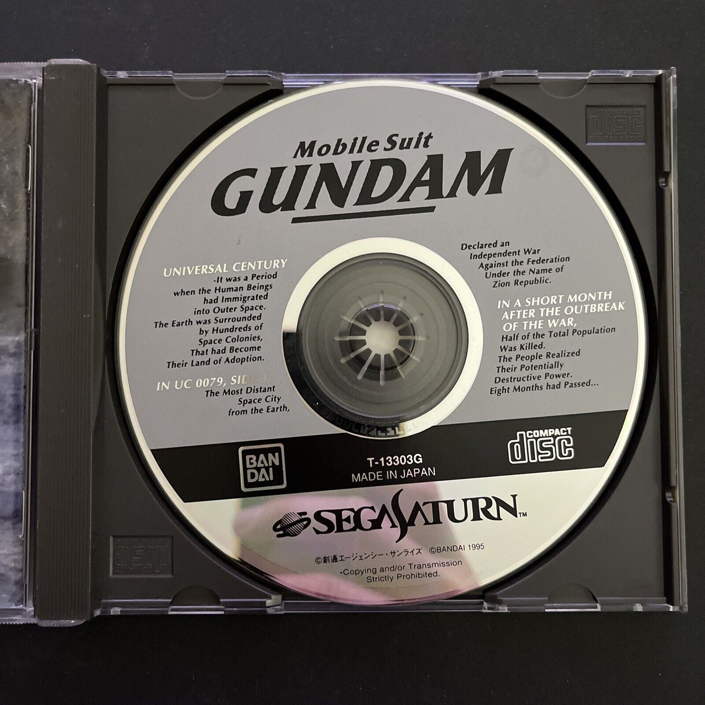 Mobile Suit Gundam - Sega Saturn NTSC-J JAPAN Bandai Shooter 1995 Game