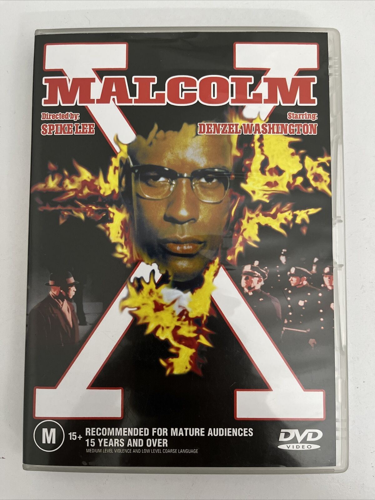 Malcolm X (DVD, 1992) Denzel Washington, Angela Bassett, Spike Lee. Region 4 NEW