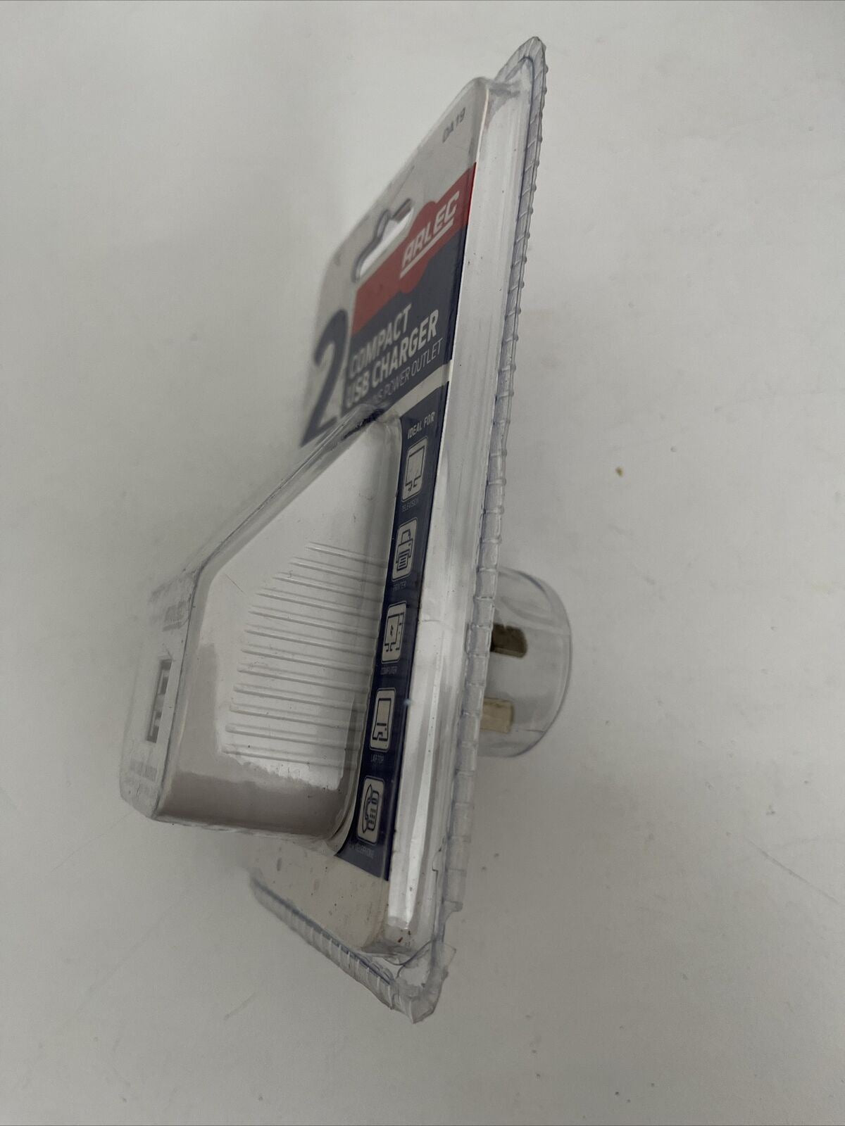 Alec Compact Dual USB Charger with Mains Power Outlet