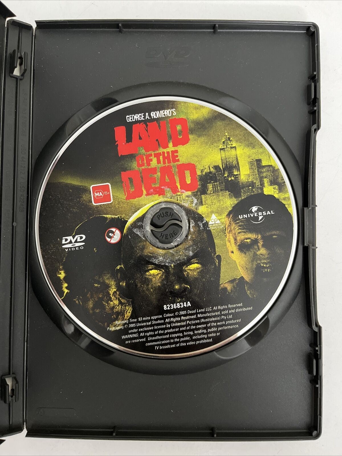 Land Of The Dead (DVD, 2005) Simon Baker, Dennis Hopper, John Leguizamo Region 4