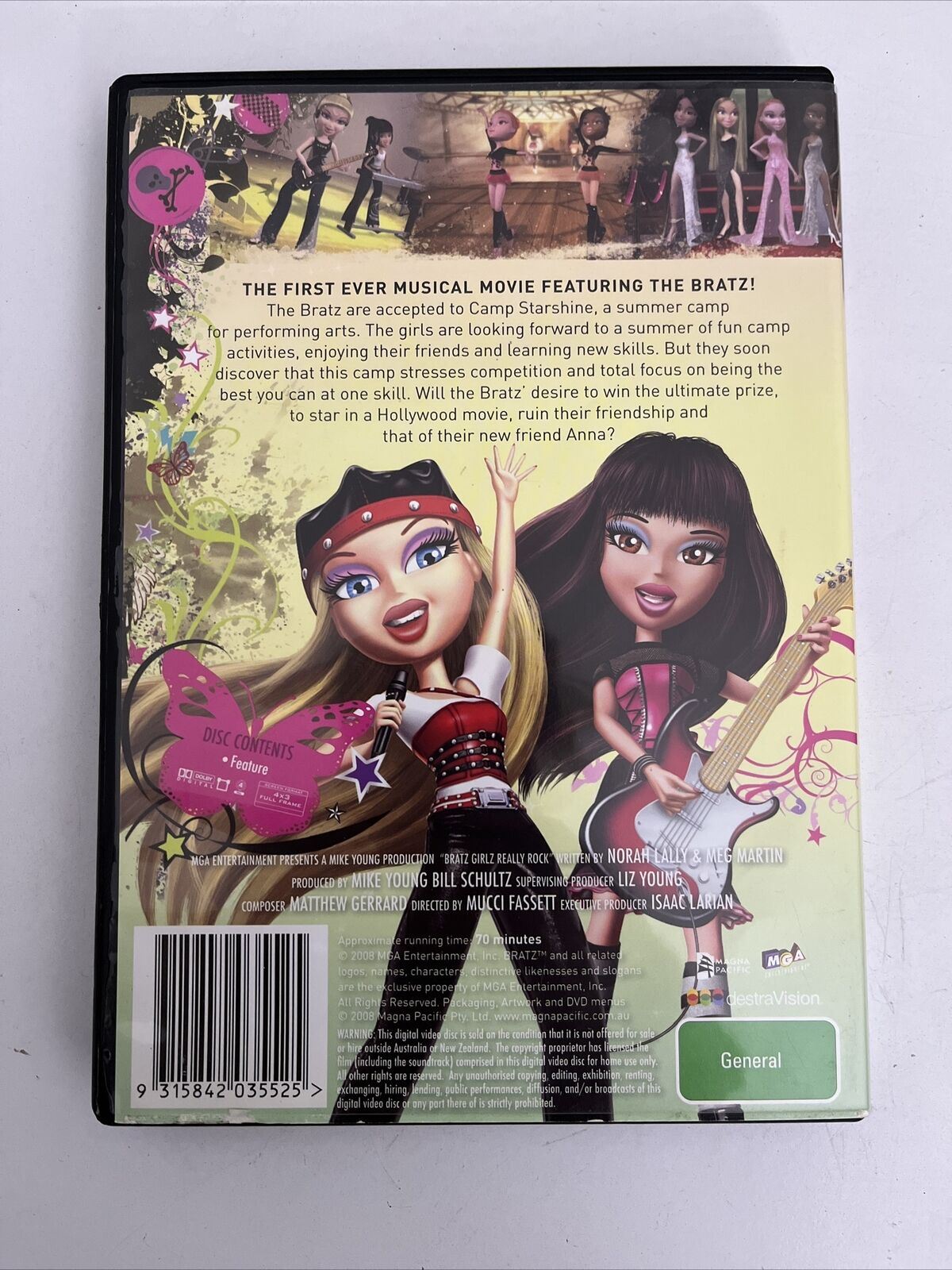 Bratz - Girlz Really Rock (DVD, 2007) Region 4