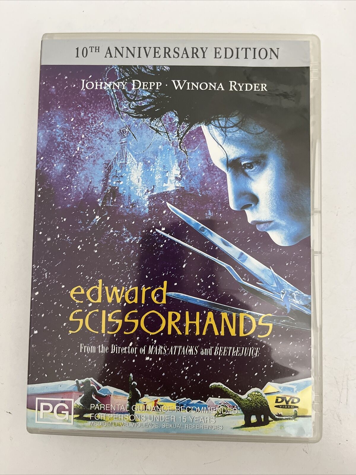 Edward Scissorhands (DVD, 1990) Johnny Depp, Winona Ryder. Region 4 NEW