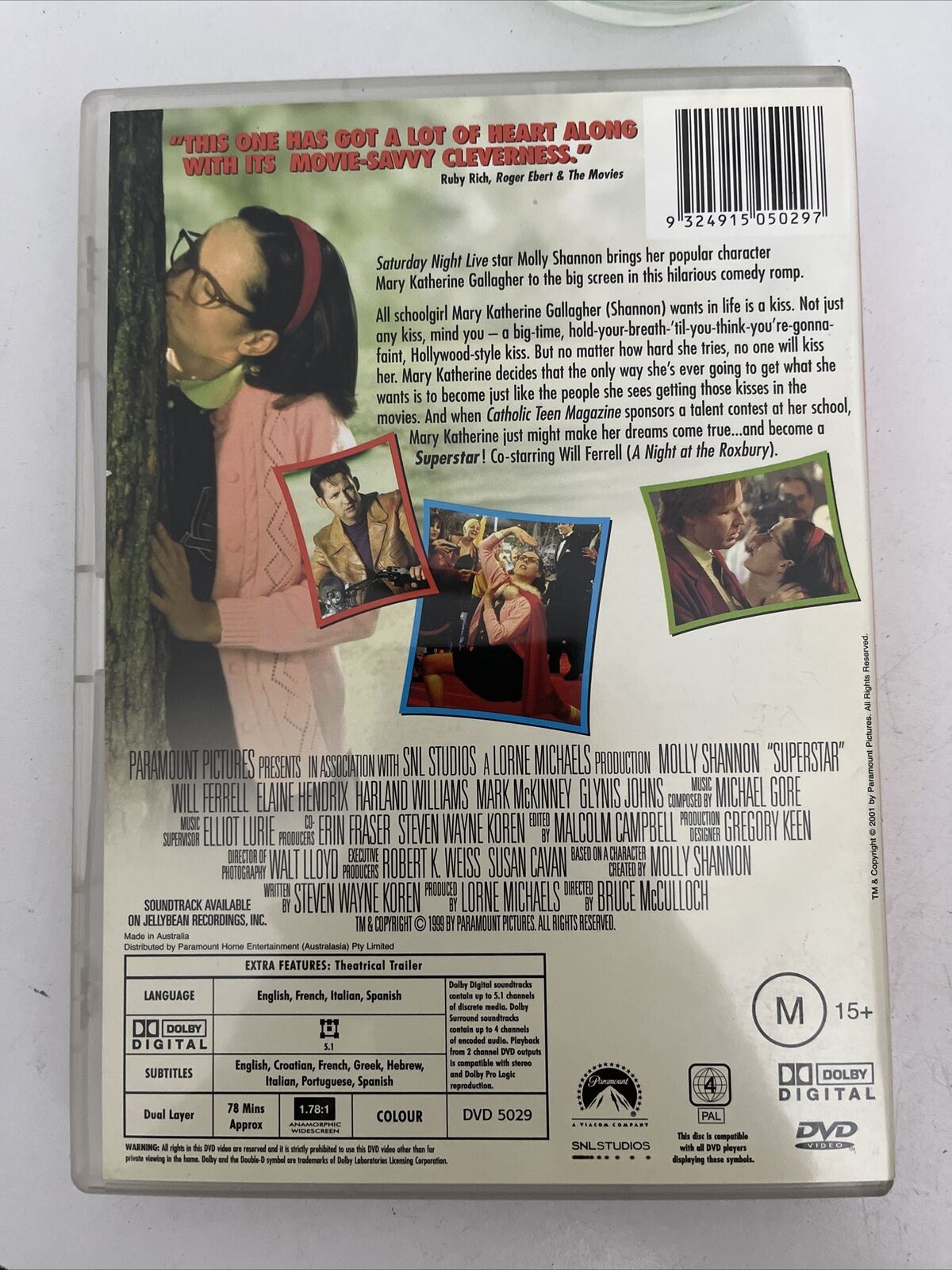 Superstar (DVD, 1999) Molly Shannon, Will Ferrell. Comedy Region 4