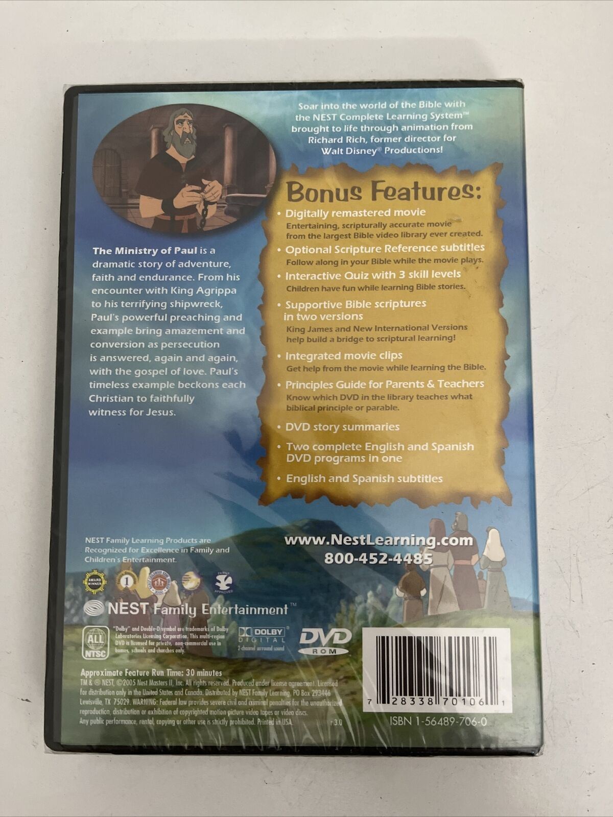The Animated Stories from the New Testament - The Ministries of Paul DVD NEW