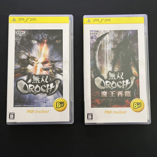 Musou Orochi 1 + Maou Sairin (Samurai Warriors) - Sony PSP JAPAN Game