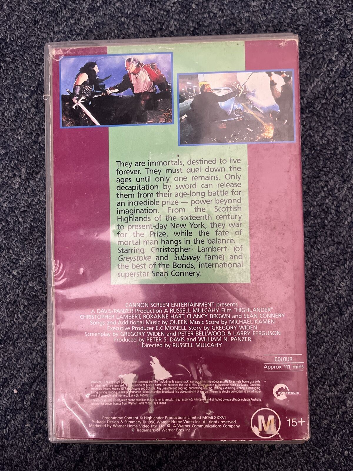 Highlander VHS 1986 PAL