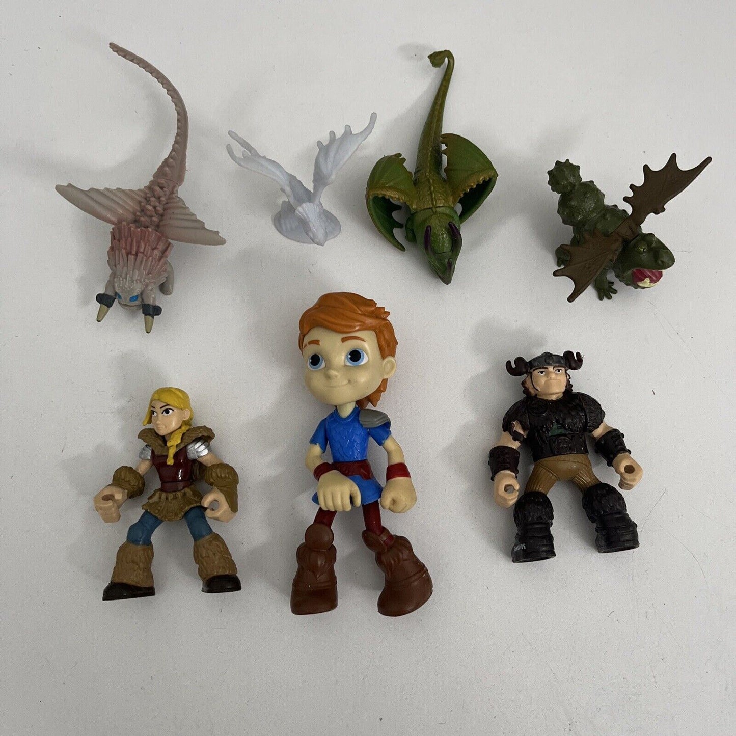 7x Dreamworks Dragon Rescue Riders How To Train Your Dragon Action Figure