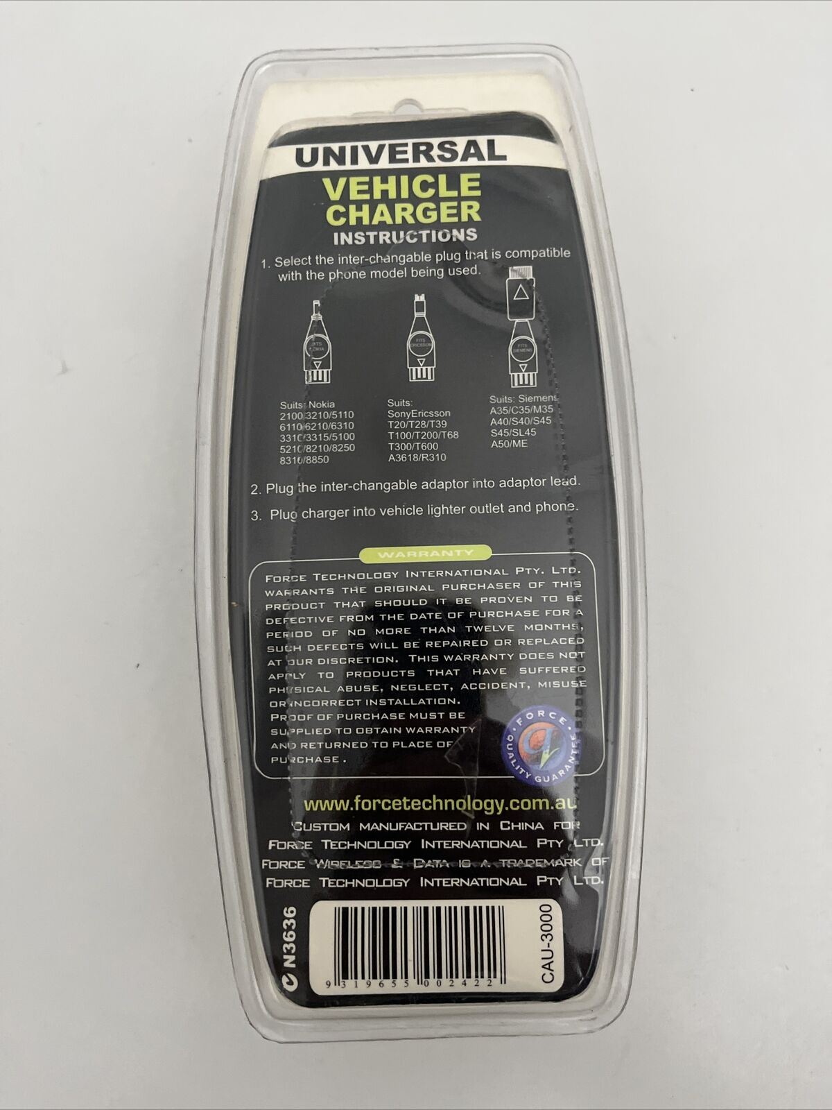 Universal Vehicle Charger Pack