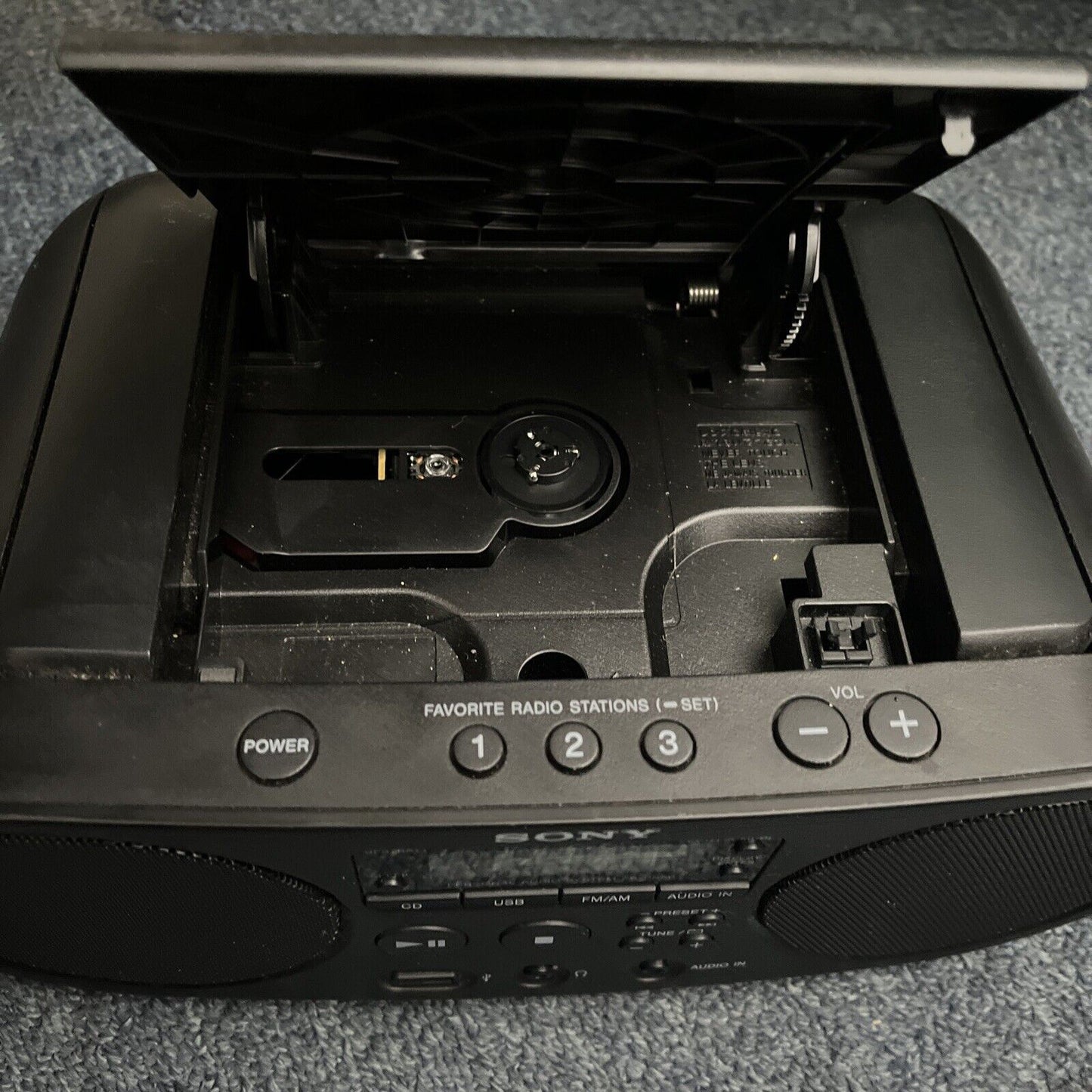 Sony ZS-PS50 CD Boombox with AM/FM Radio Tuner USB - Tested with Excellent Sound