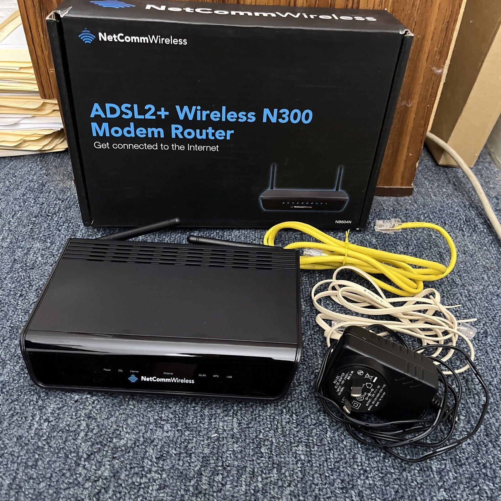 Netcomm Wireless ADSL+ Wireless N300 Modem Router – Retro Unit