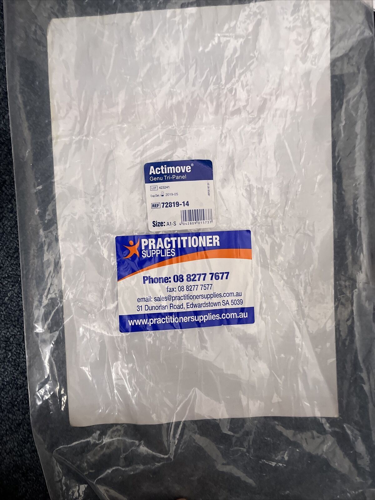 Actimove Genu Tri- Panel Knee Immobiliser 72819-14 Cleaned & Sterilised