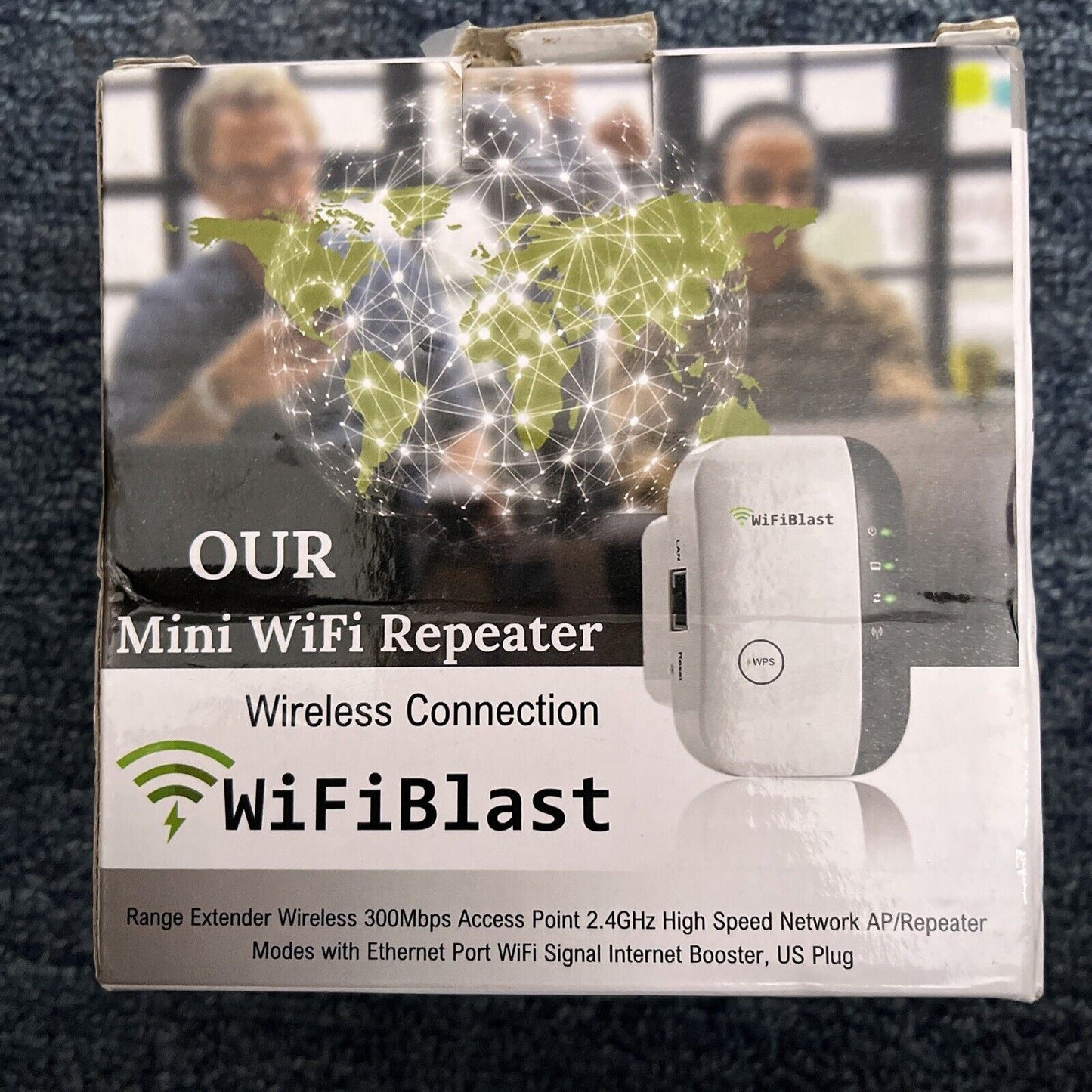 WiFiBlast 300Mbps Wireless Repeater Amplifier WiFi Range Extender Booster AT