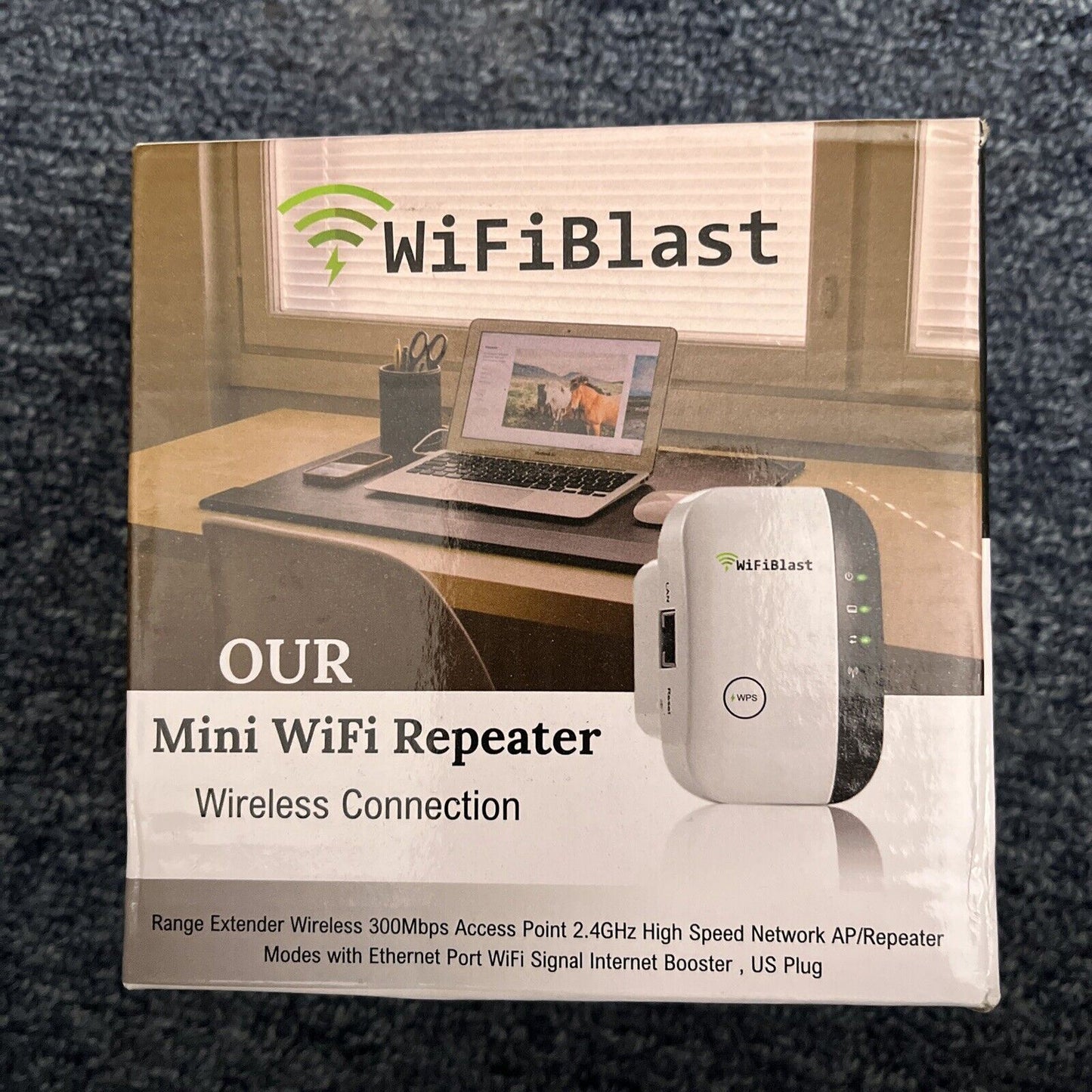 WiFiBlast 300Mbps Wireless Repeater Amplifier WiFi Range Extender Booster AT