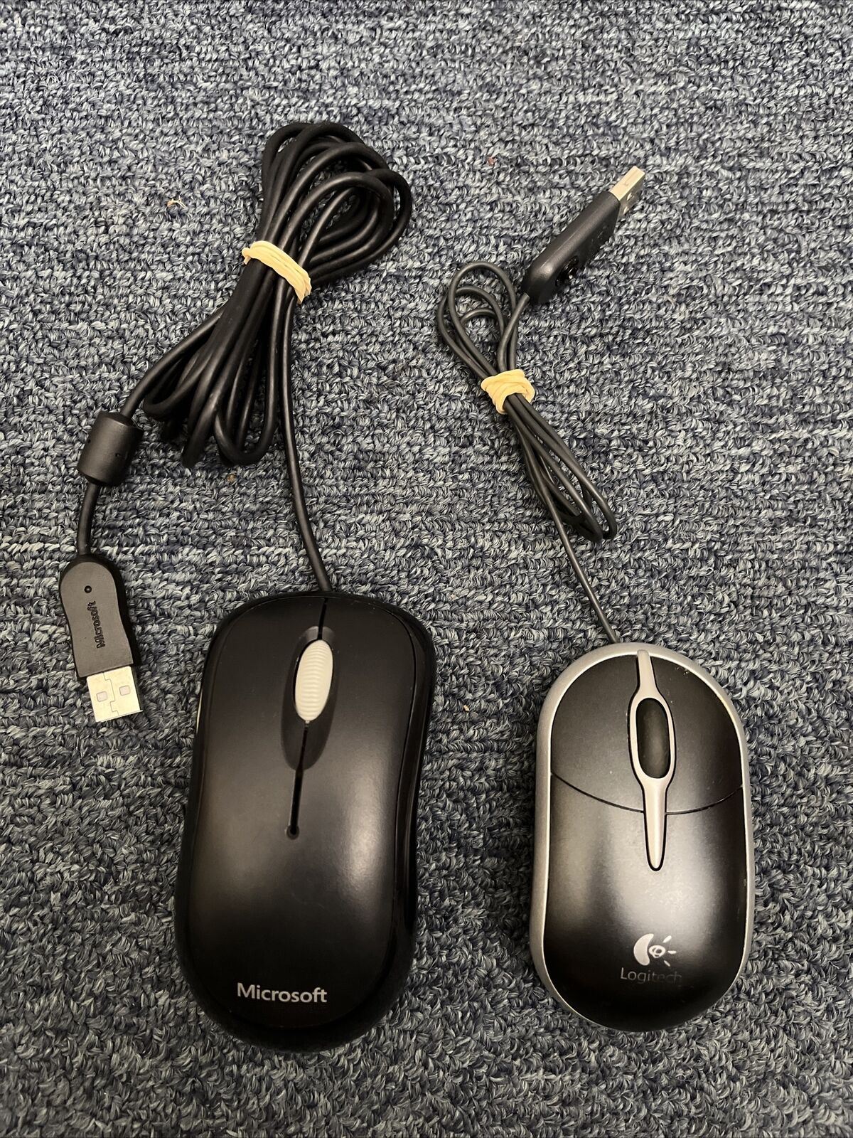 Logitech Notebook Optical Mouse Plus + Microsoft Basic Optical mouse v2.0 USB