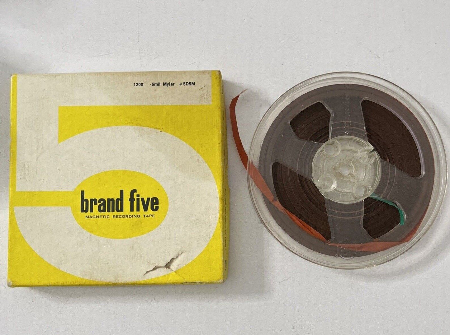 Brand Five Magnetic Recording Tape 1200' 5mil Mylar #5S5M