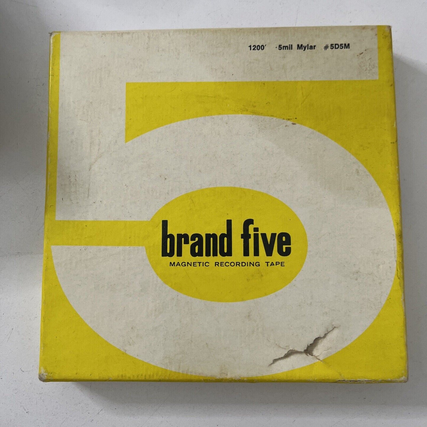 Brand Five Magnetic Recording Tape 1200' 5mil Mylar #5S5M