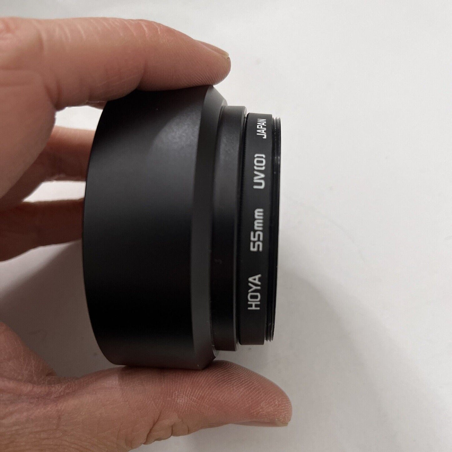 HOYA UV[0] Filter Lens Hood 55mm Made in Japan
