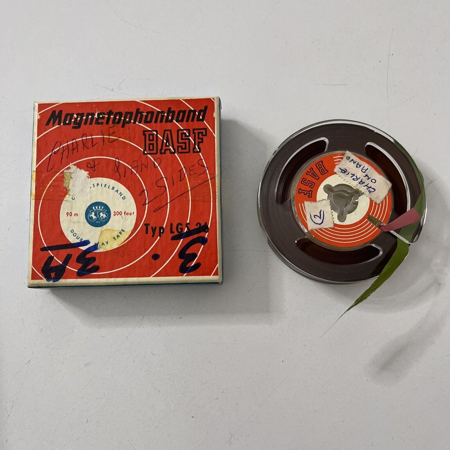 BASF Magnetophonband 90m 8cm 300 feet 3 inch Spool Double Play Tape