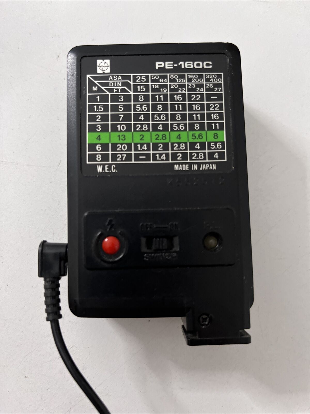 National PE-160C Camera Flash Untested *For parts or repair