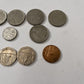 10 Mixed Lot Coins Singapore 1987 50 Cents 20 pence 1 penny 5 pence UAE coins
