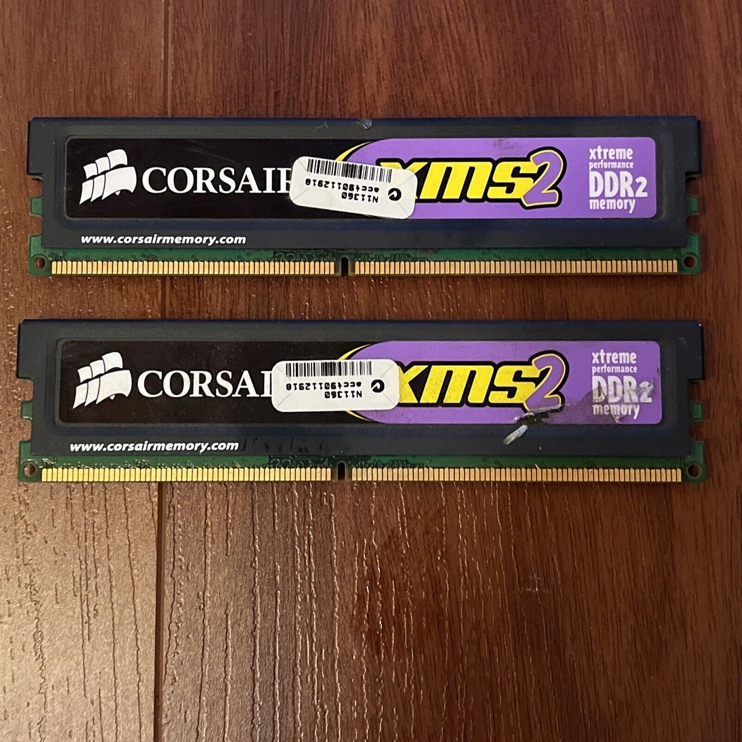 2x Corsair DDR2 800Mhz 1024MB CM2X1024-6400 Memory RAM