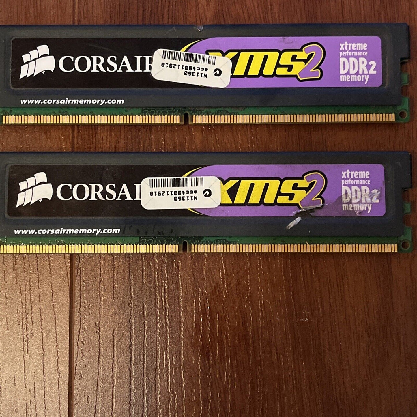 2x Corsair DDR2 800Mhz 1024MB CM2X1024-6400 Memory RAM