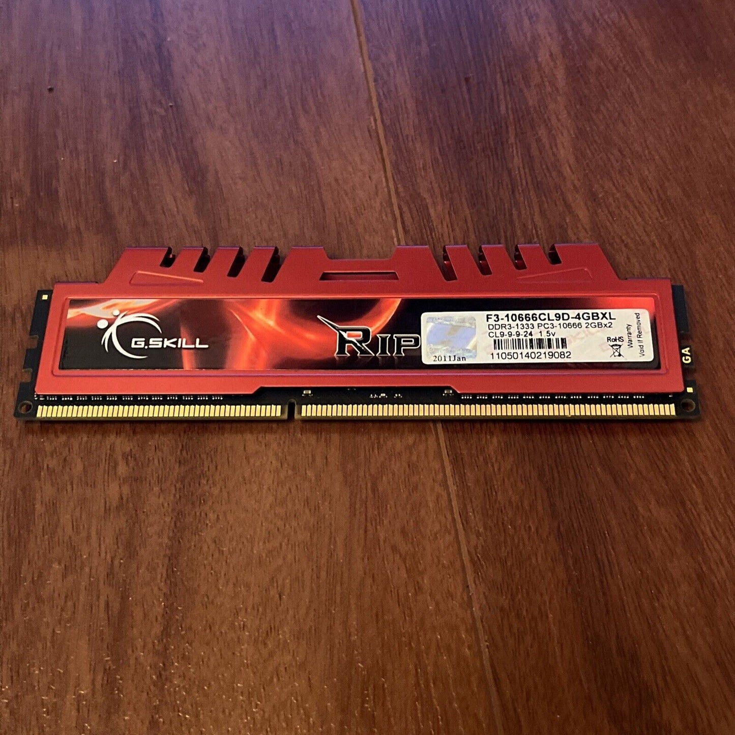 G.Skill Ripjaws X DDR3-1333 F3-1066CL9D-4GBXL 2GB RAM Memory