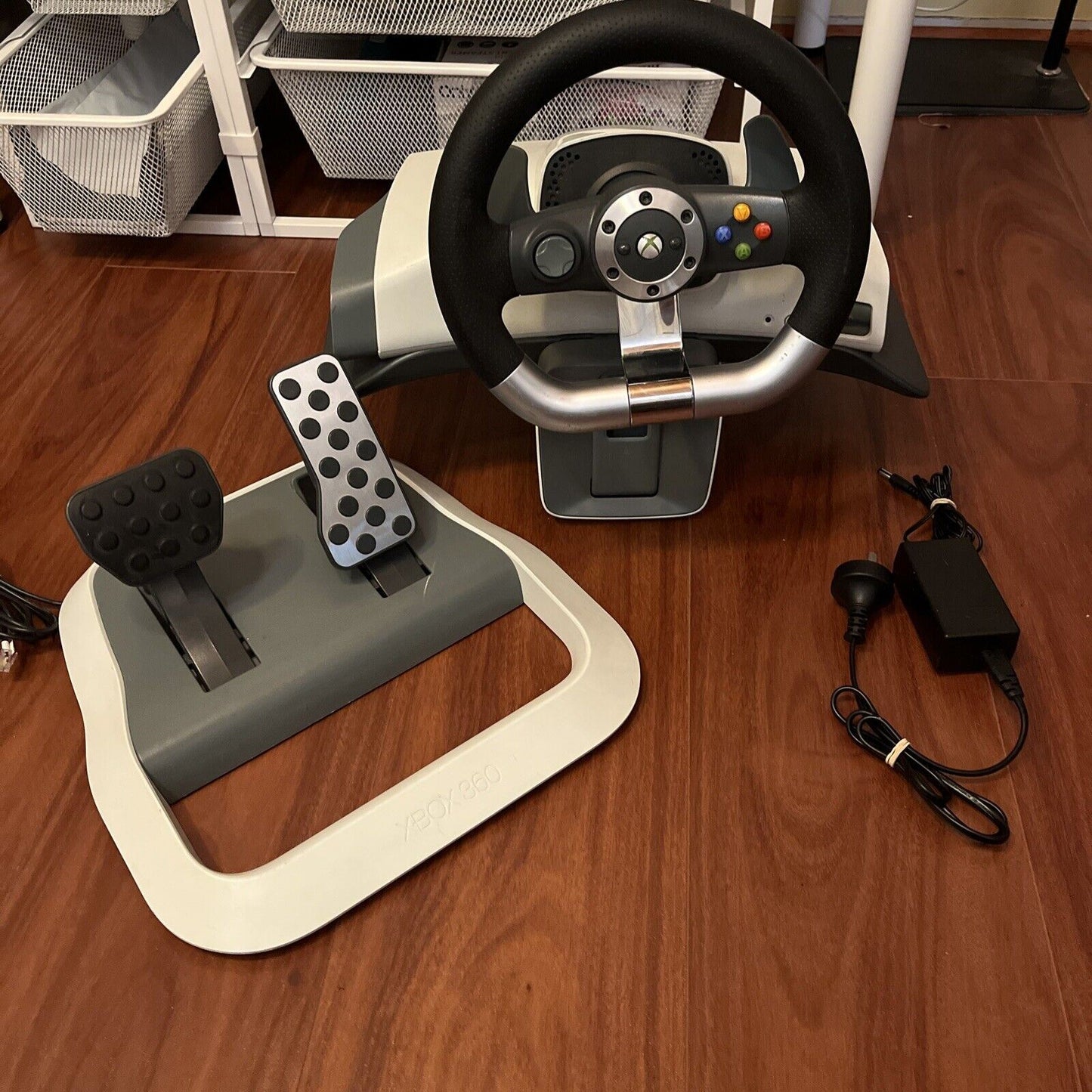 Official Microsoft Xbox 360 Wireless Racing Wheel with Desk Mount