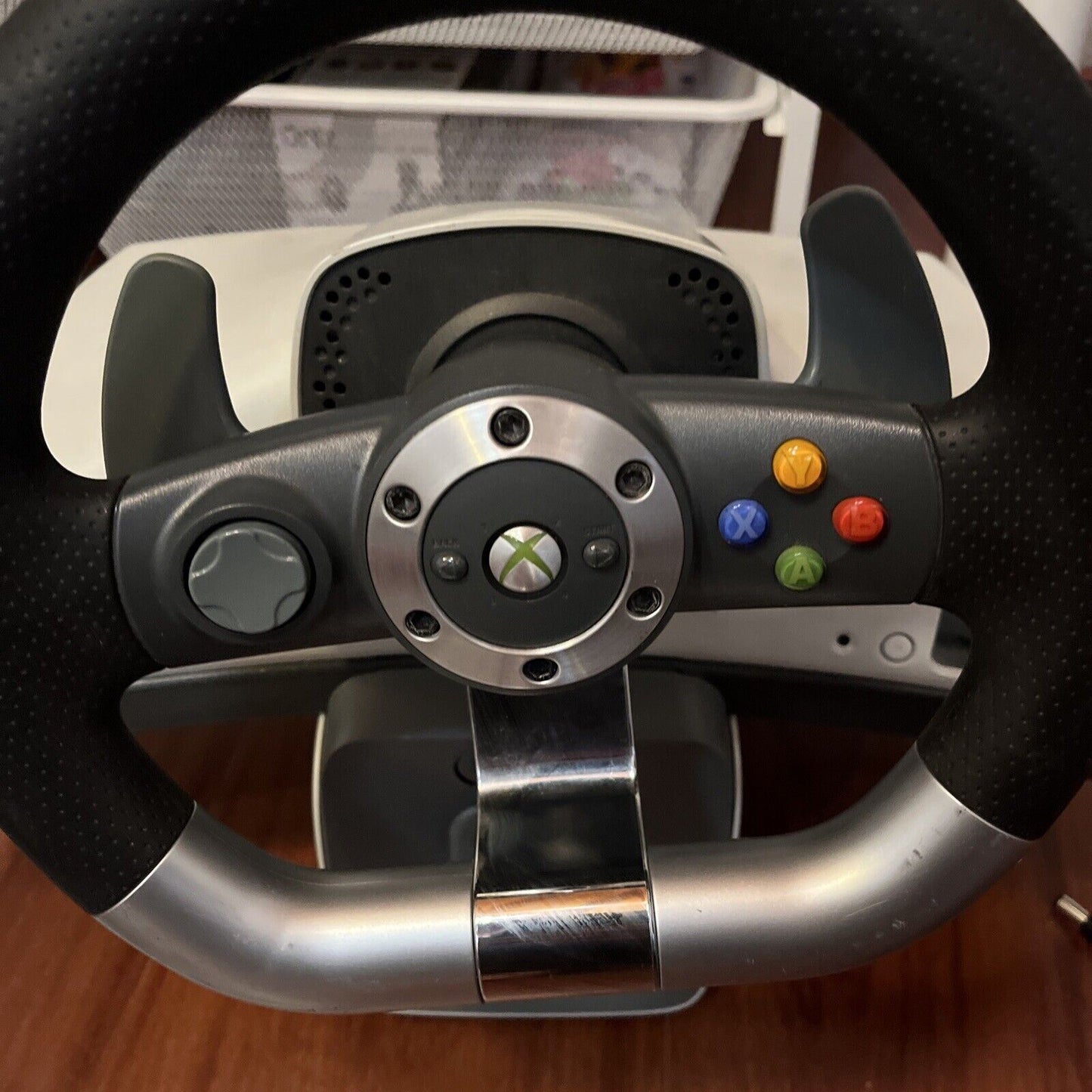 Official Microsoft Xbox 360 Wireless Racing Wheel with Desk Mount