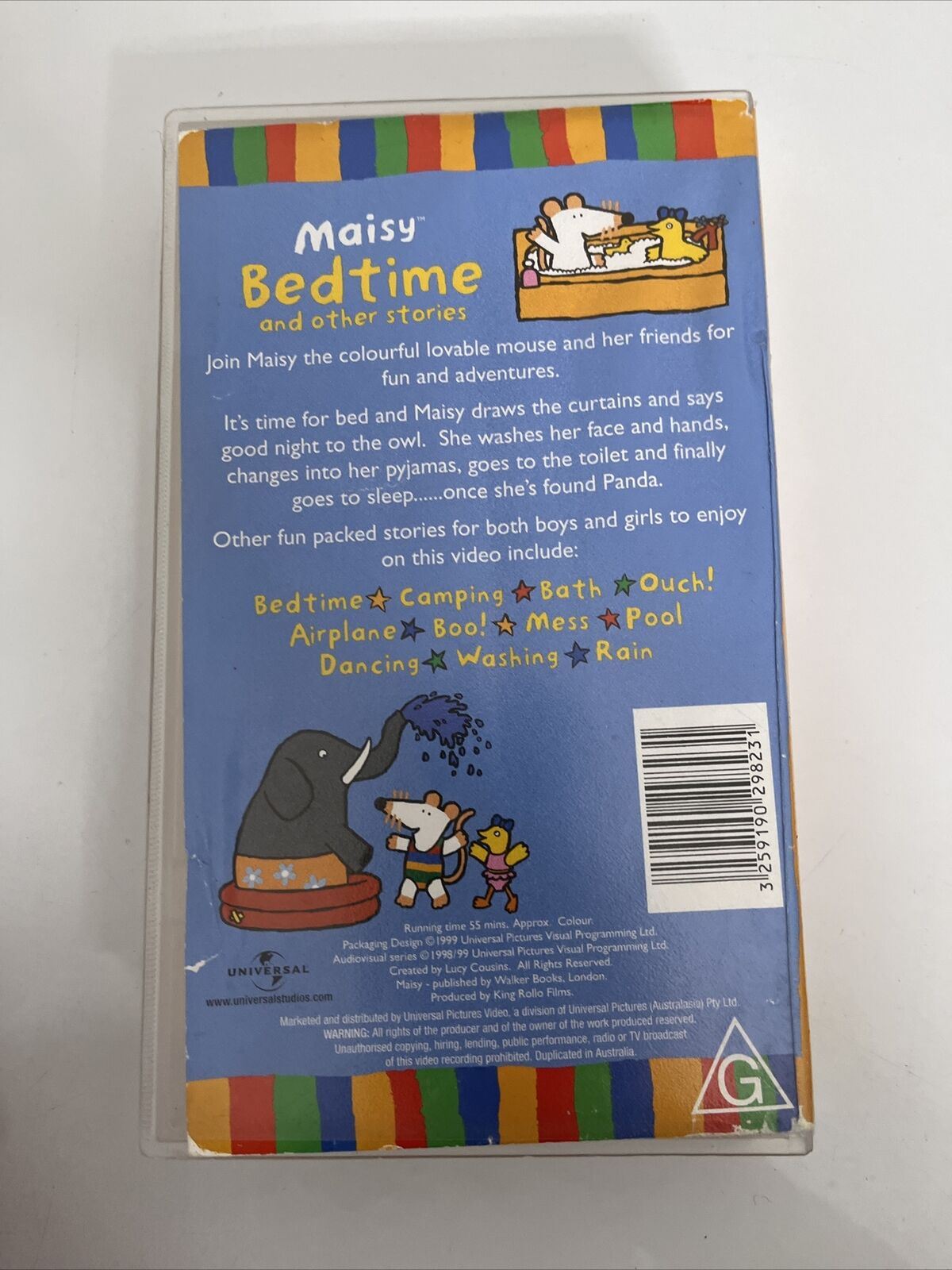 Maisy Bedtime and other stories VHS PAL 1999