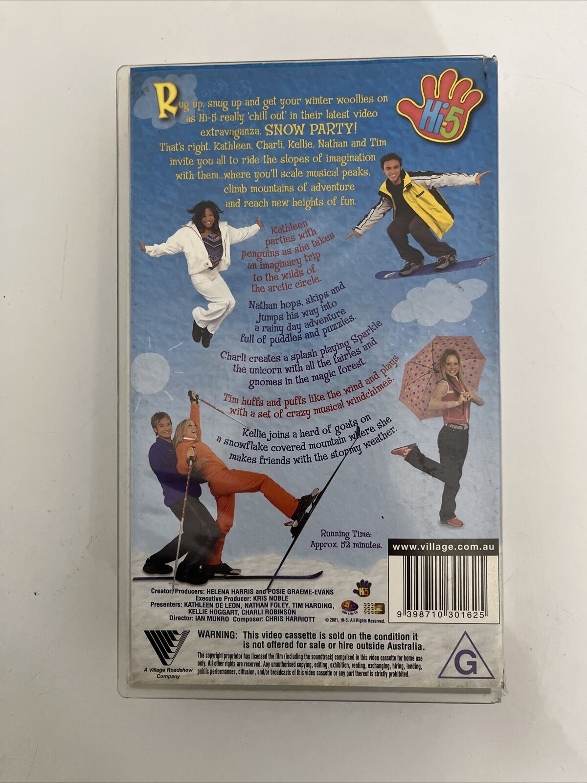 4x Hi5 - Music Machine, Move your Body, Snow Party, Holiday VHS PAL