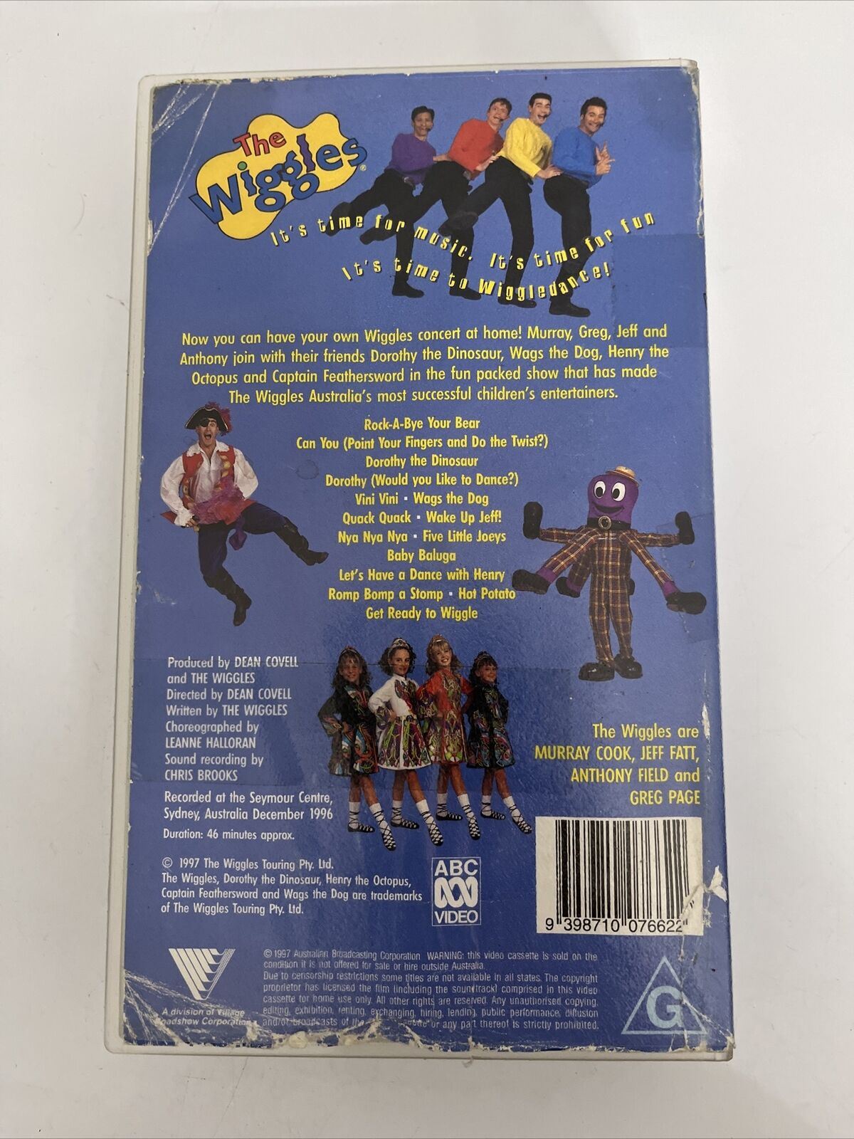 The Wiggles - Wiggledance Live In Concert VHS 1997 PAL