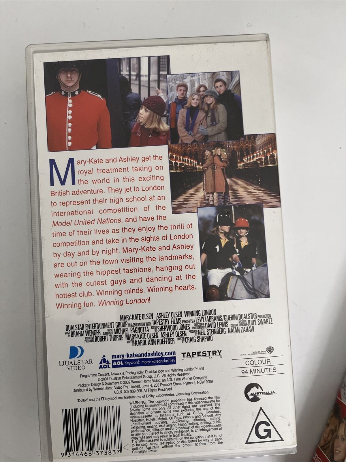 3x Mary Kate & Ashley Olsen - Winning London, When in Rome, Passport Paris VHS