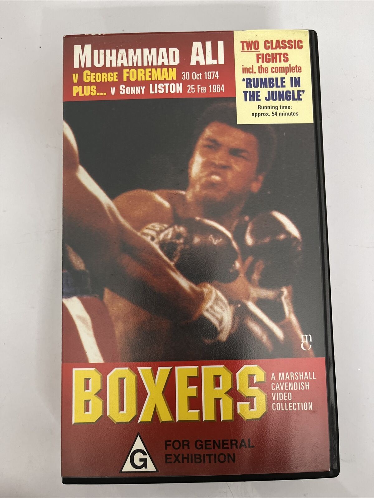Boxers Muhammad Ali vs George Foreman & Sonny Liston VHS PAL