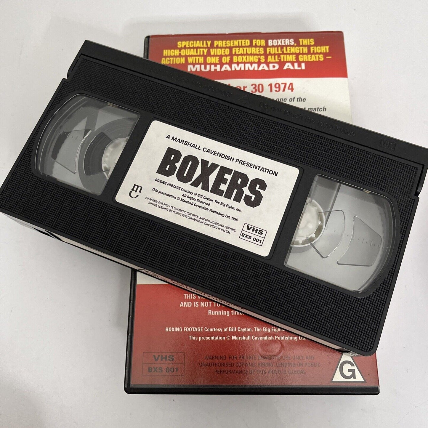 Boxers Muhammad Ali vs George Foreman & Sonny Liston VHS PAL