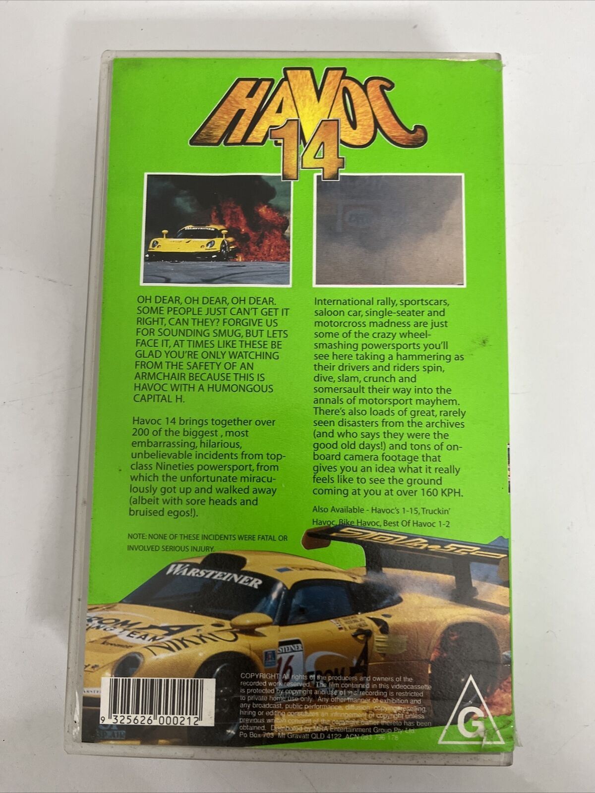 Havoc 14 - Over 200 Metal-Mashing Crashes VHS PAL