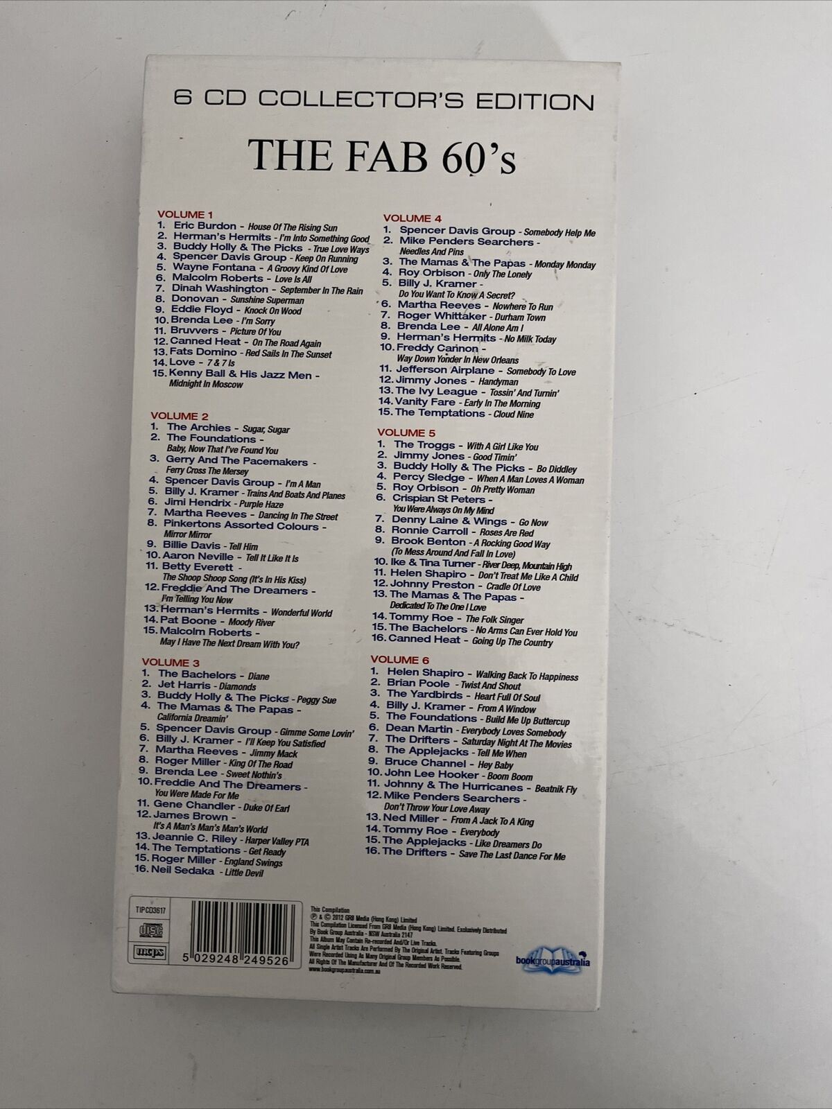 The Fab 60's - Various Artists 6 CD Collector's Edition