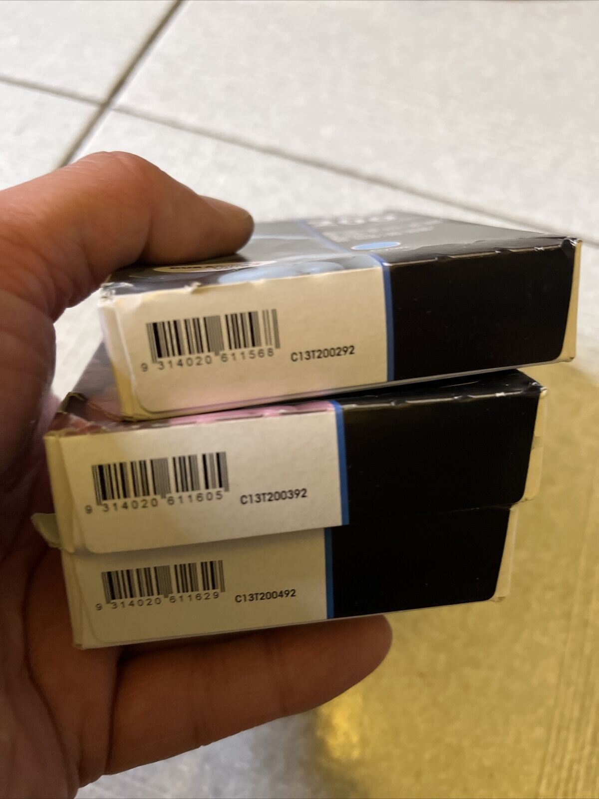 3x  GENUINE Epson 200 Standard Ink Cartridge - Magenta, Yellow, Cyan