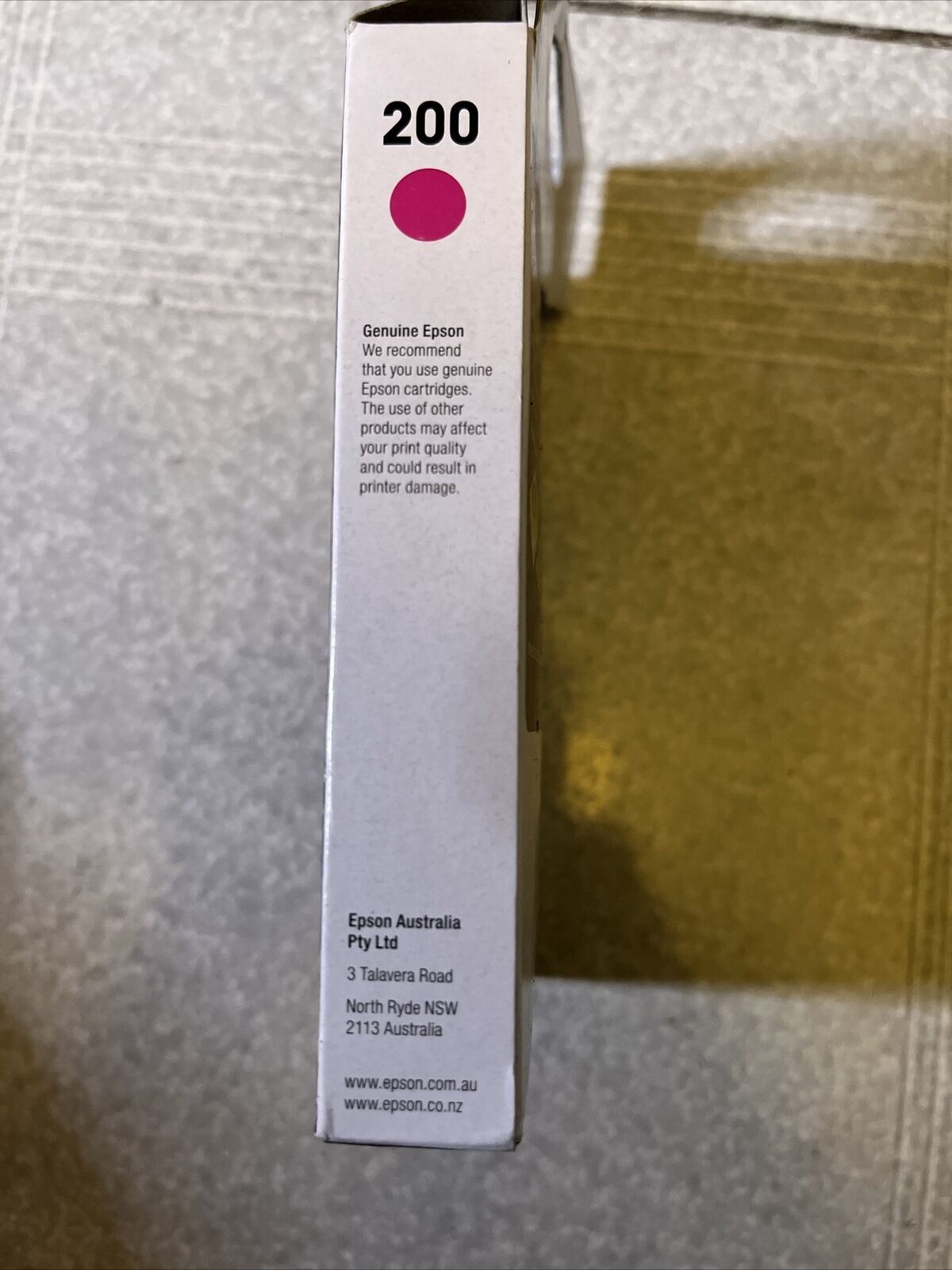 3x  GENUINE Epson 200 Standard Ink Cartridge - Magenta, Yellow, Cyan