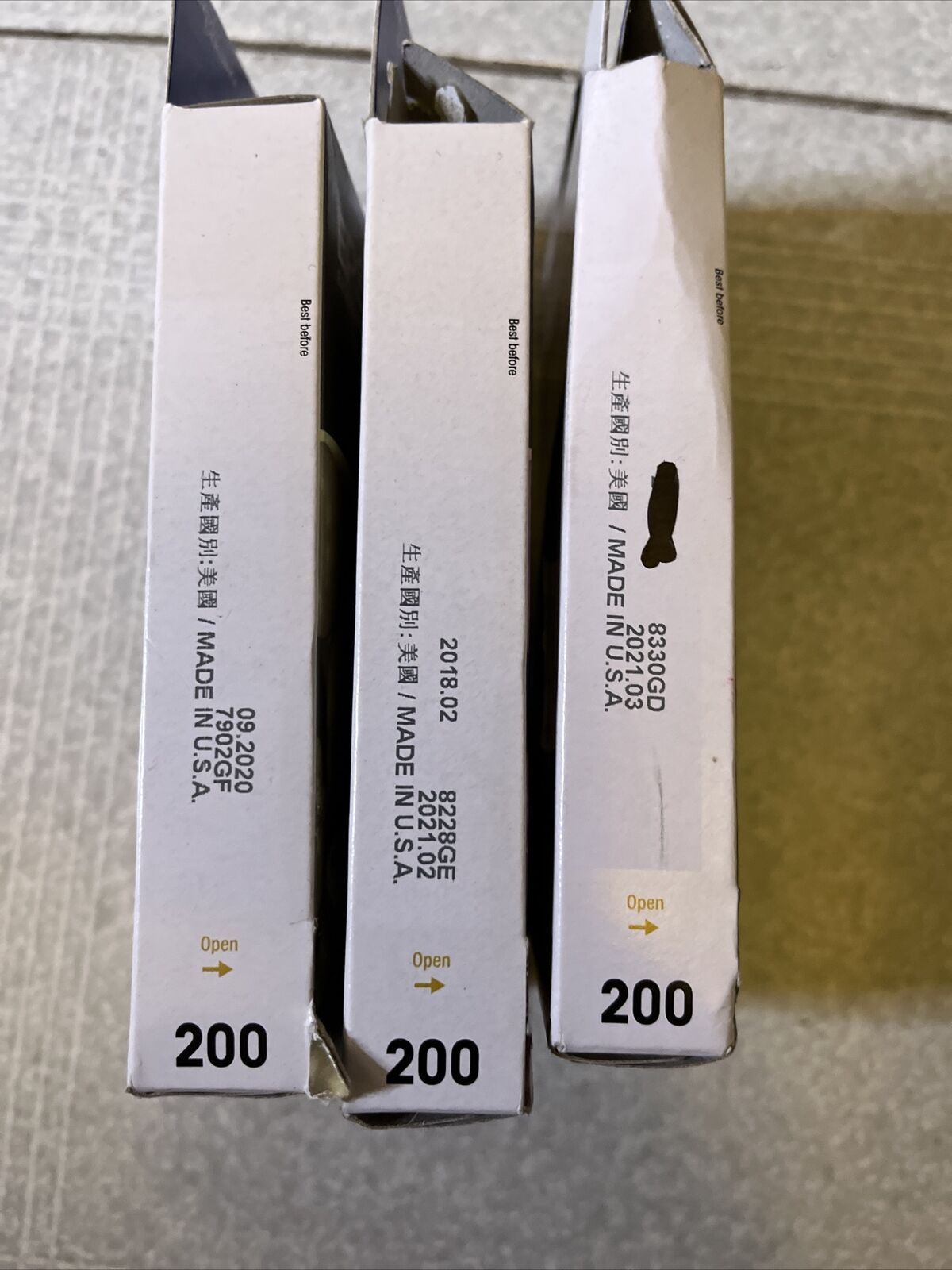 3x  GENUINE Epson 200 Standard Ink Cartridge - Magenta, Yellow, Cyan