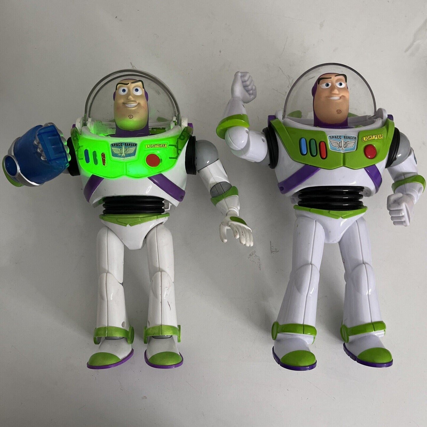 2x Disney Pixar Buzz Lightyear Action Figure 2012 Speech Light 30cm