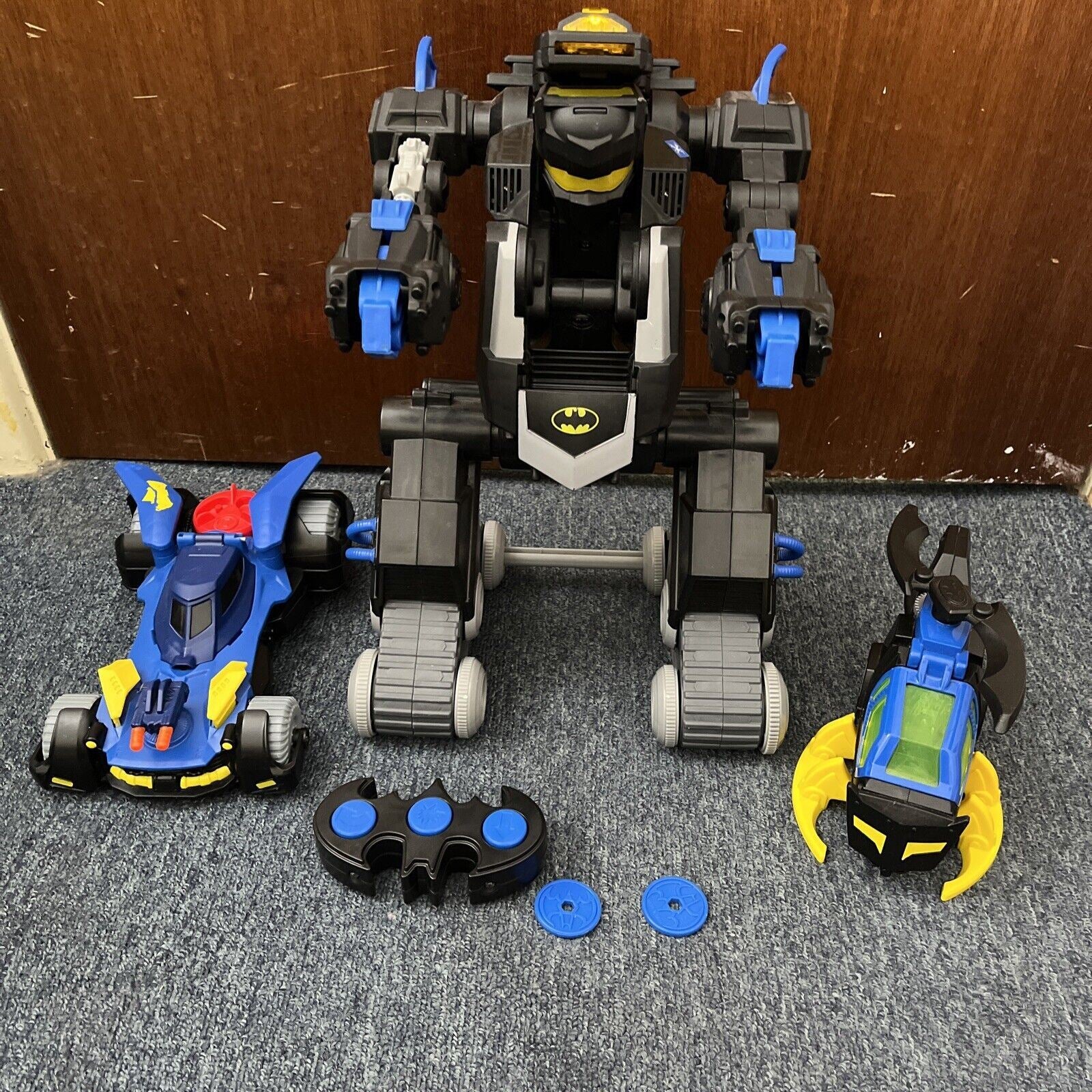 Imaginext remote deals control transforming batbot