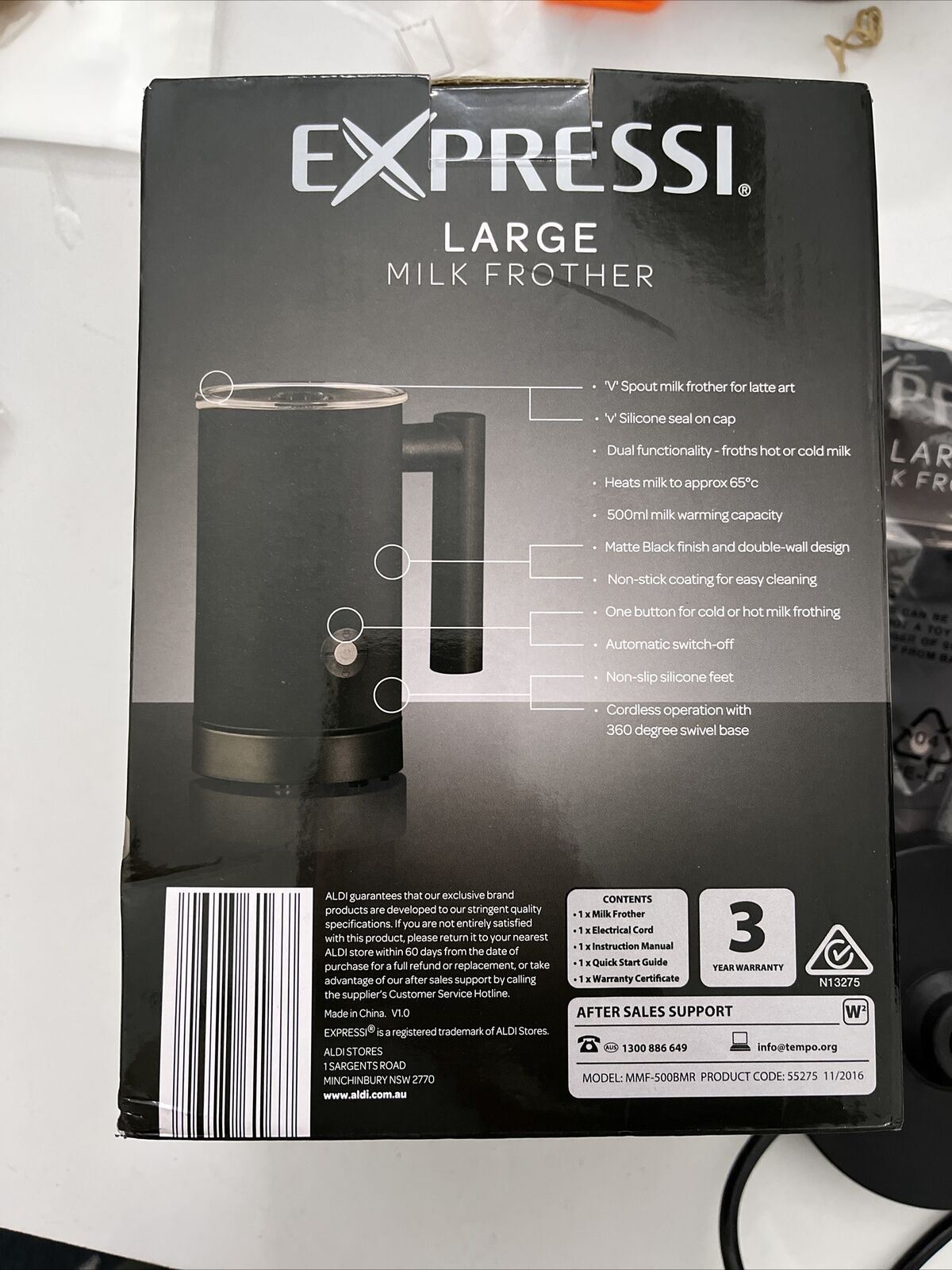 Expressi Large Milk Frother 500ml - Large Capacity